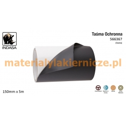 INDASA 566367 TAŚMA OCHRONNA CZARNA 150mm x  5m materialylakiernicze.pl